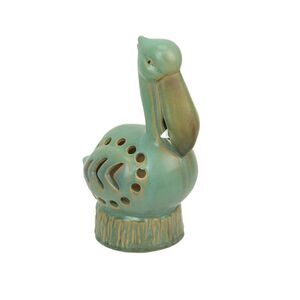 Charming Porcelain Pelican Light – Whimsical Coastal Décor for Nightstand